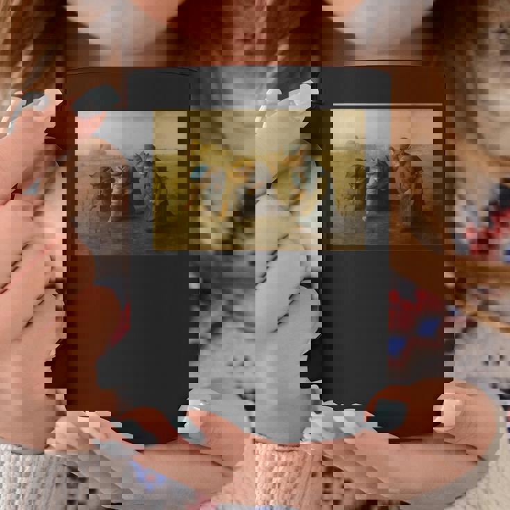 ミレー風アート猫の田植え 農作業をする三匹の猫たち コーヒーマグ 面白い贈り物