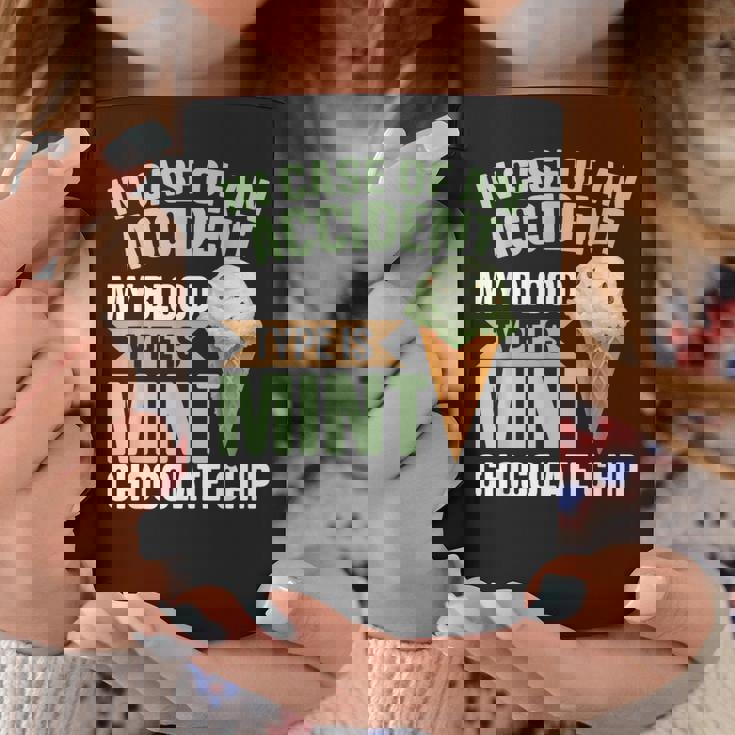 ミントチョコチップフレーバー ワッフルコーン ミントアイスクリーム コーヒーマグ 面白い贈り物