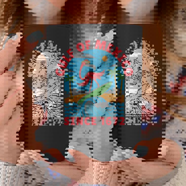 メキシコ湾 フラミンゴ メキシコ湾 1672年以来 コーヒーマグ 面白い贈り物