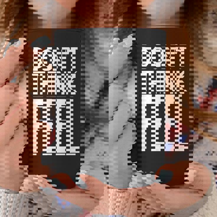 モチベーションを高める引用tシャツ Don't Think Feel インスピレーション コーヒーマグ 面白い贈り物