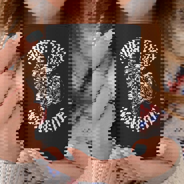 モトクロス ライダー ダートバイク ヘルメット Forget Toys I Just Wanna コーヒーマグ 面白い贈り物