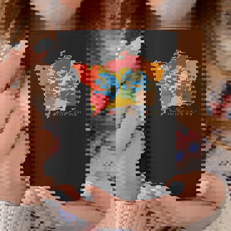 モンテッソーリ大陸の地図 コーヒーマグ 面白い贈り物