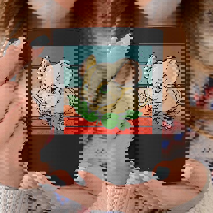 ヤマネ かわいい緑の葉 大きな目 愛らしい甘い動物 コーヒーマグ 面白い贈り物