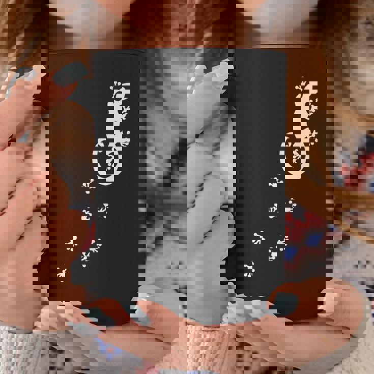 ヤモリ、トカゲ、サンショウウオ、爬虫類、動物、幸運、運勢、 足跡、足 コーヒーマグ 面白い贈り物