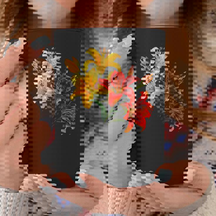 ユリの花 恋人の日 ユリ ホームフラワー ガーデンデザイン コーヒーマグ 面白い贈り物