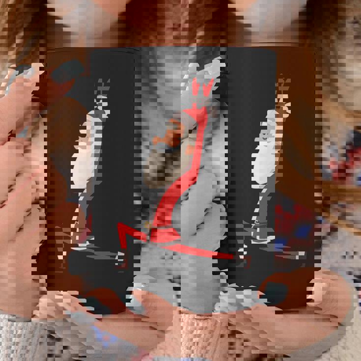 ヨガ サンタ クリスマス ワークアウト コーヒーマグ 面白い贈り物