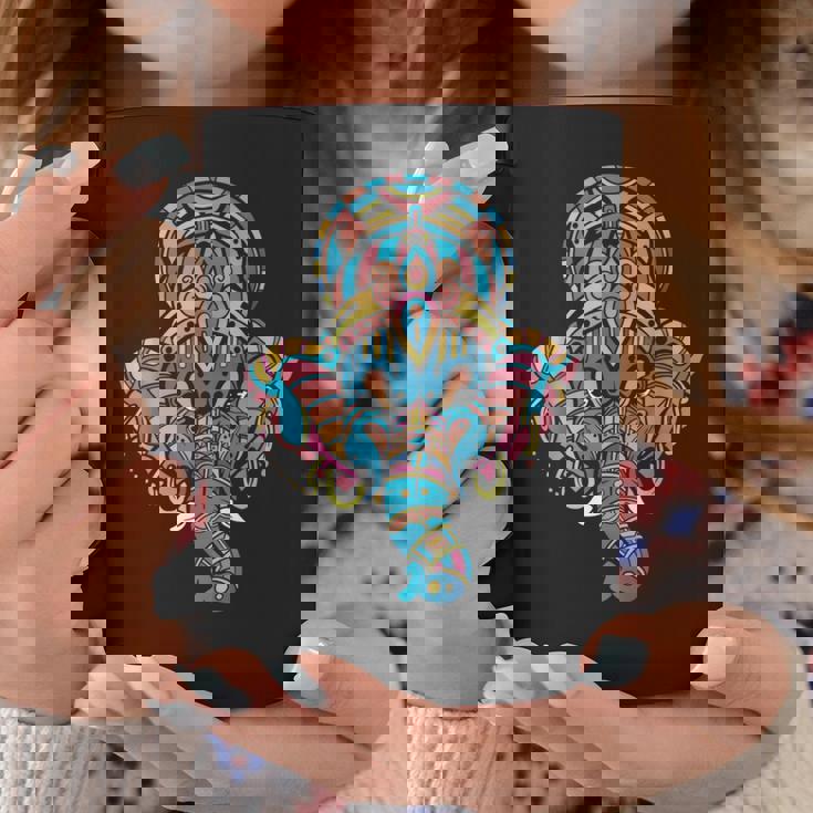 ヨガスピリチュアルヒンドゥー教象神ガネーシャ瞑想 コーヒーマグ 面白い贈り物