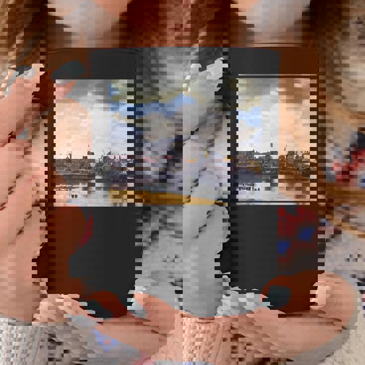 ヨハネス・フェルメールによるデルフトの眺めゲジヒト・オプ・デルフト 1661 コーヒーマグ 面白い贈り物