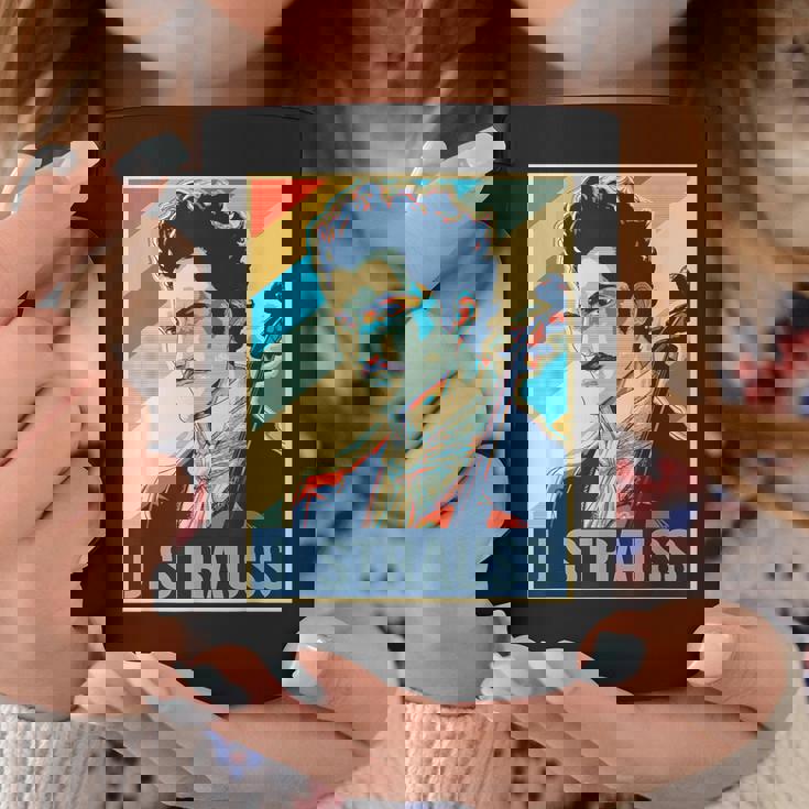 ヨハン・シュトラウス ポスター ミュージシャン 作曲家 コーヒーマグ 面白い贈り物