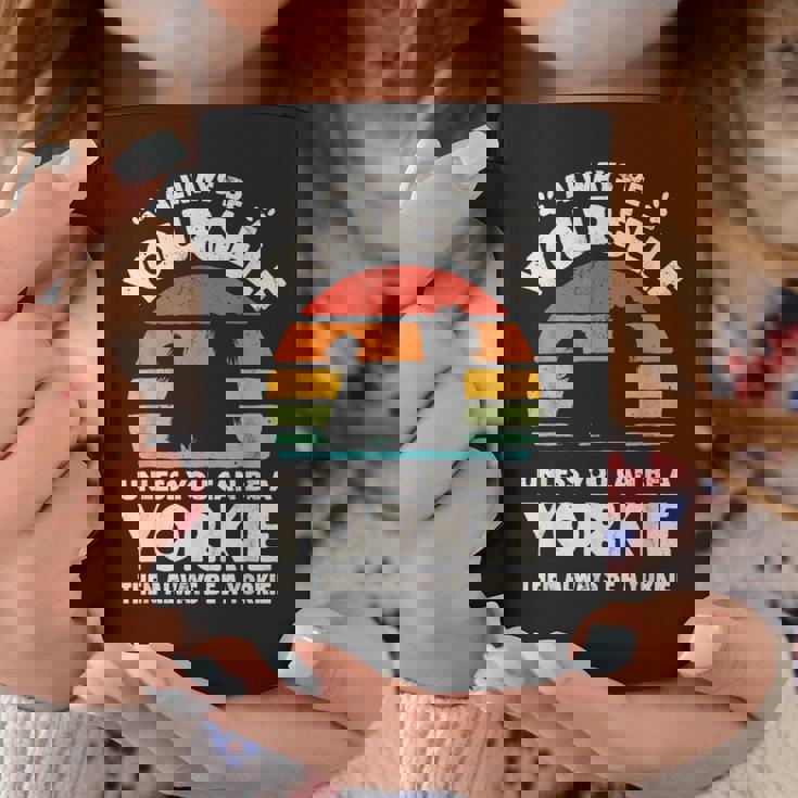 ヨークシャーテリア Always Be Yourself レトロ 70年代犬 コーヒーマグ 面白い贈り物