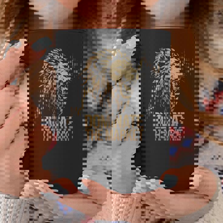 ライオントレーダーが市場を支配するローソク足チャートトレーダー コーヒーマグ 面白い贈り物