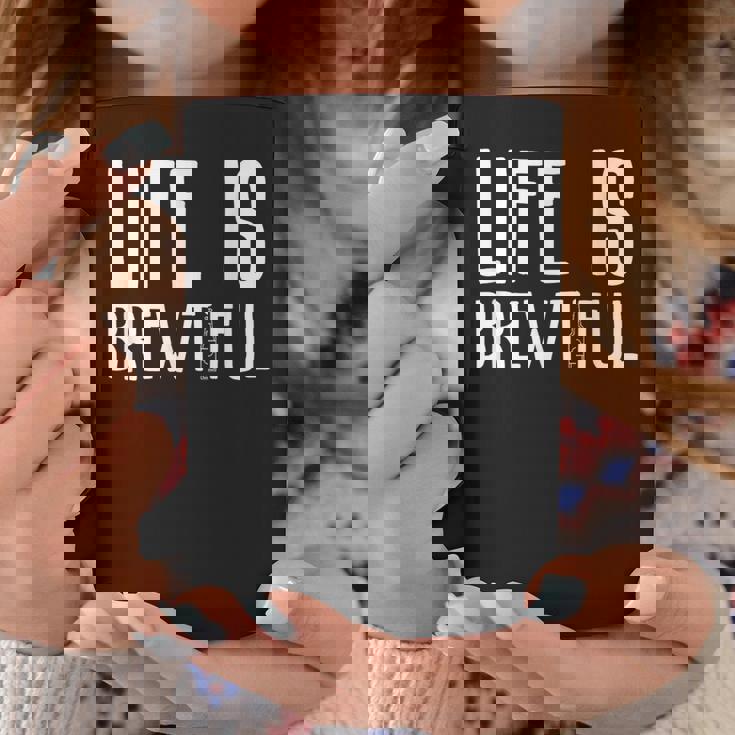 ライフ・イズ・ブルーティフル・ビューティフル・ドリンク・パーティーおもしろい飲みビール コーヒーマグ 面白い贈り物