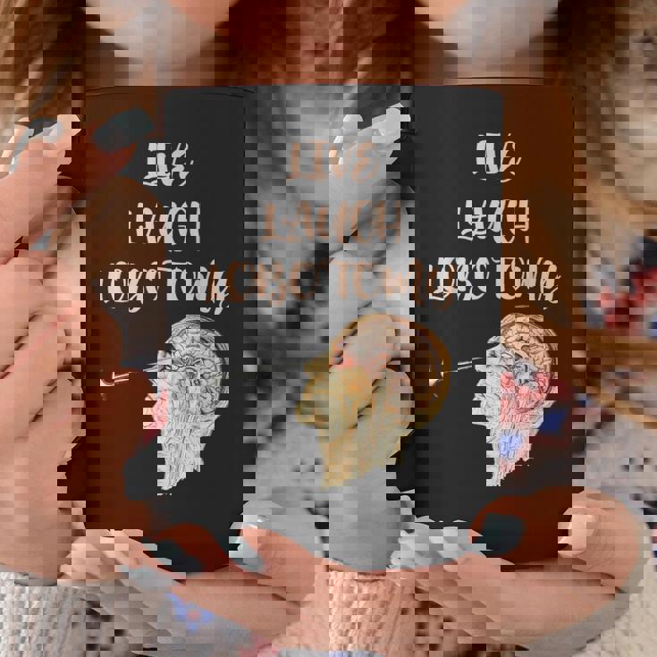 ライブ・ラフ・ロボトミー コーヒーマグ 面白い贈り物