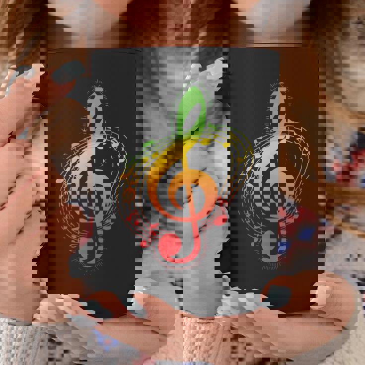 ラスタカラー音符、ジャマイカ風音楽、レゲエ コーヒーマグ 面白い贈り物