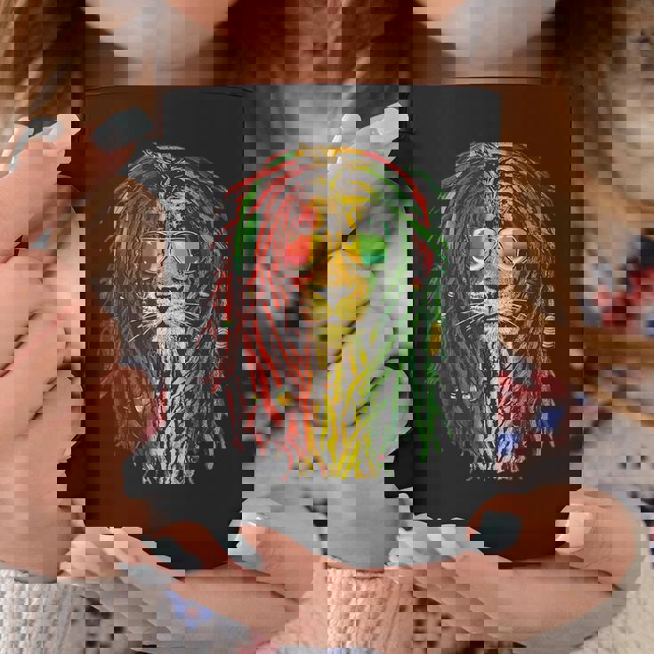 ラスタライオン クール ドレッドロック ラスタファリ ラスタ愛好家用 コーヒーマグ 面白い贈り物