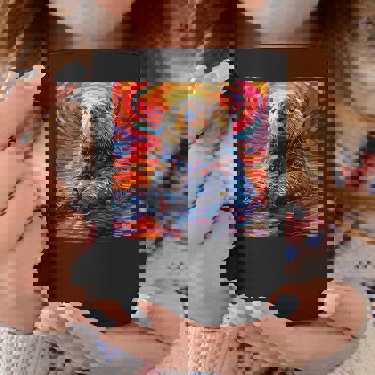 ラッコ カラフル グラフィック コーヒーマグ 面白い贈り物