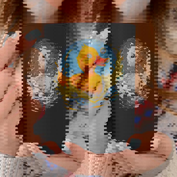 ラバーアヒル 水泳 お絵かき 水彩 ゴム ア コーヒーマグ 面白い贈り物