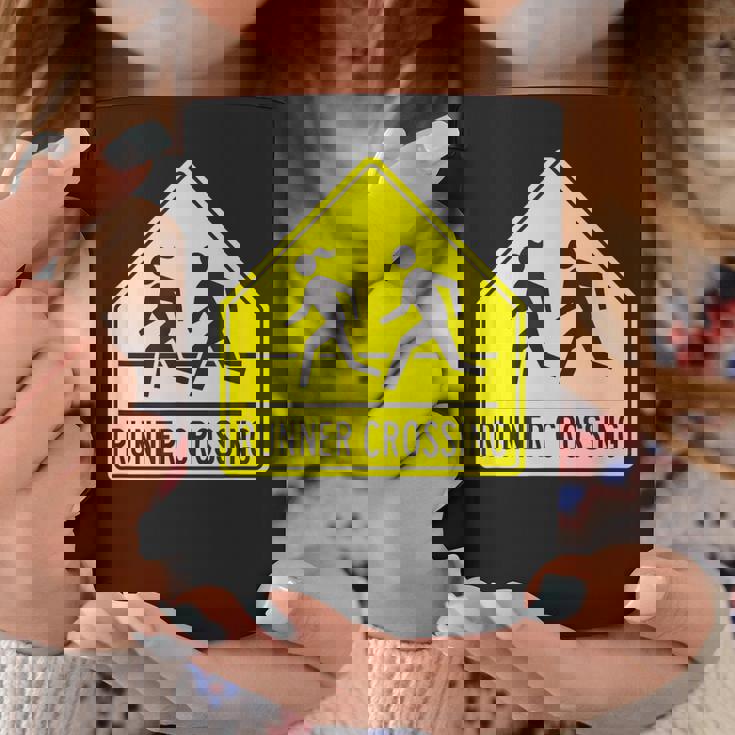 ランナー クロッシング サイン モチベーションを高める 面白い ランニング コーヒーマグ 面白い贈り物