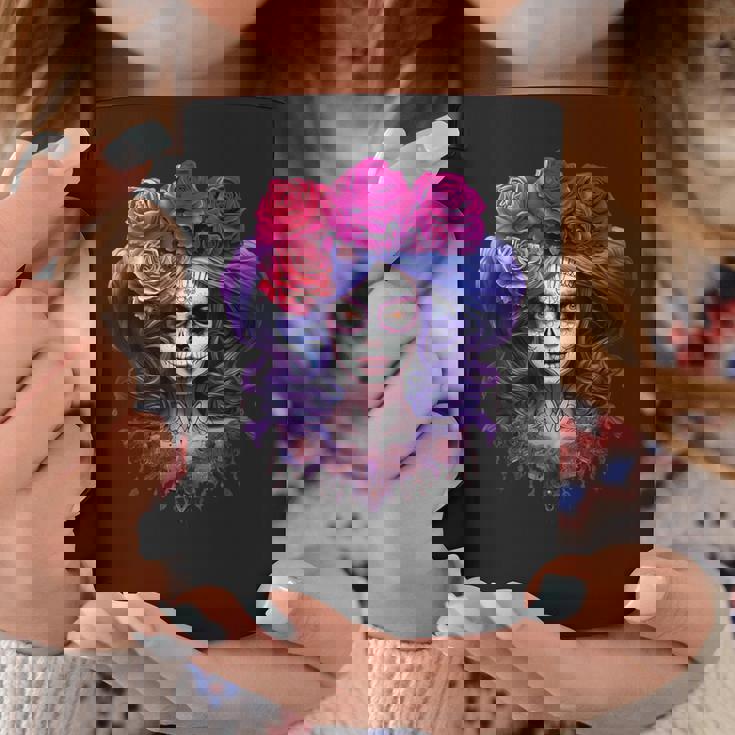 ラ・カトリーナ、ディア・デ・ロス・ムエルトス メキシコの死者の日 コーヒーマグ 面白い贈り物