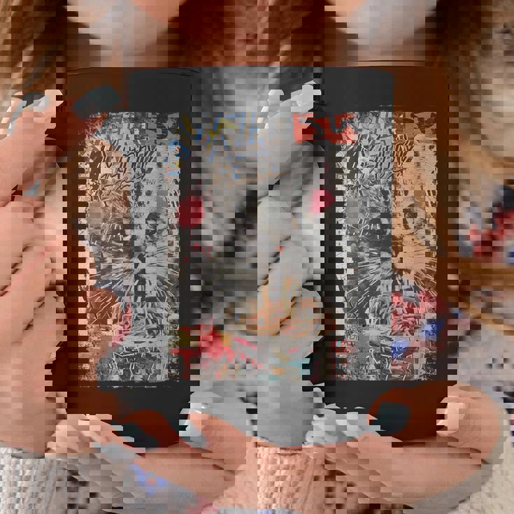 ラーメンヌードル 猫 ヴィンテージ 日本 Hip Hopヒップホップ かわいい オタク レトロ 猫 マンガ アニメ コーヒーマグ 面白い贈り物