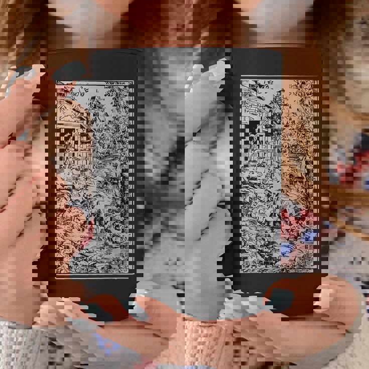 ルーカス・クラナッハによる人狼の攻撃 ゴシック グランジー オカルトアート コーヒーマグ 面白い贈り物