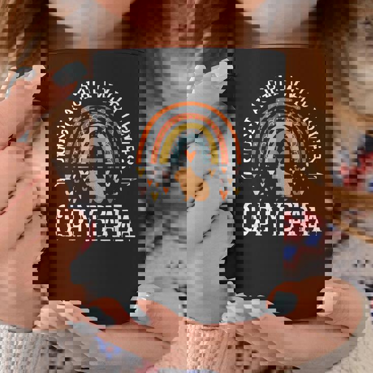 レインボー カピバラシャツ ガールズ Just A Girl Who Loves Capybara コーヒーマグ 面白い贈り物