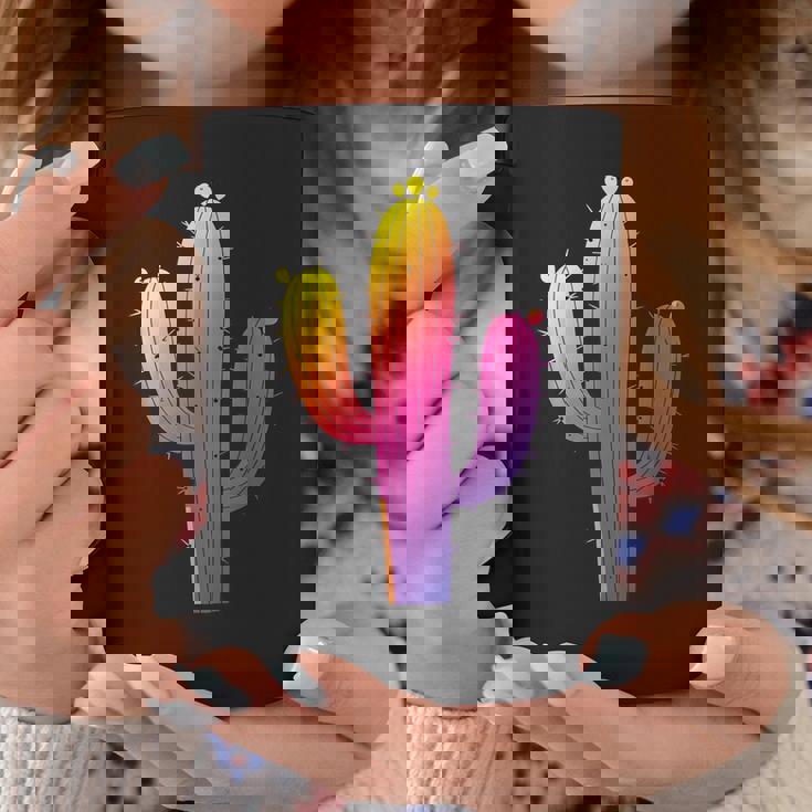 レインボーサボテン 砂漠の夕日と太陽の雰囲気 コーヒーマグ 面白い贈り物