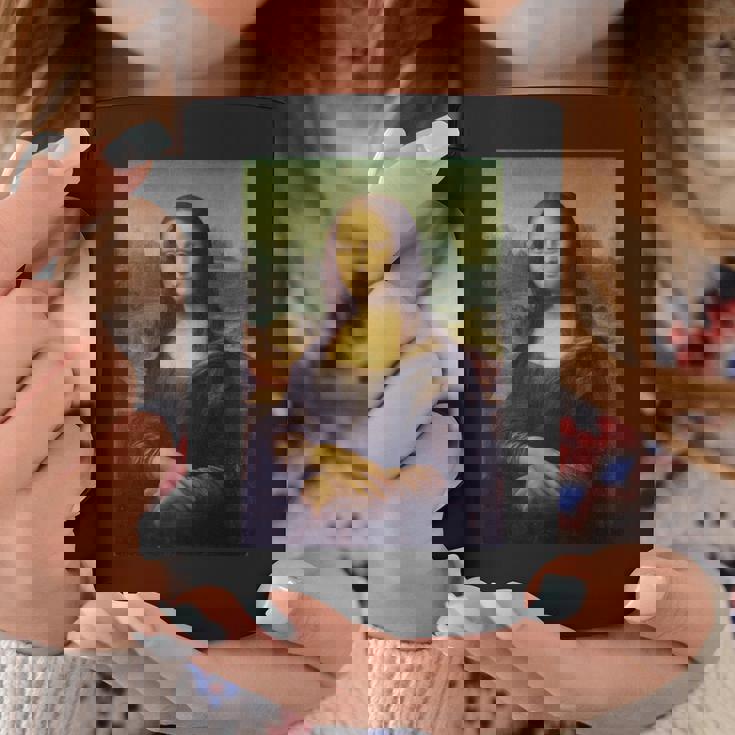 レオナルド・ダ・ヴィンチのモナリザ 長袖tシャツ コーヒーマグ 面白い贈り物