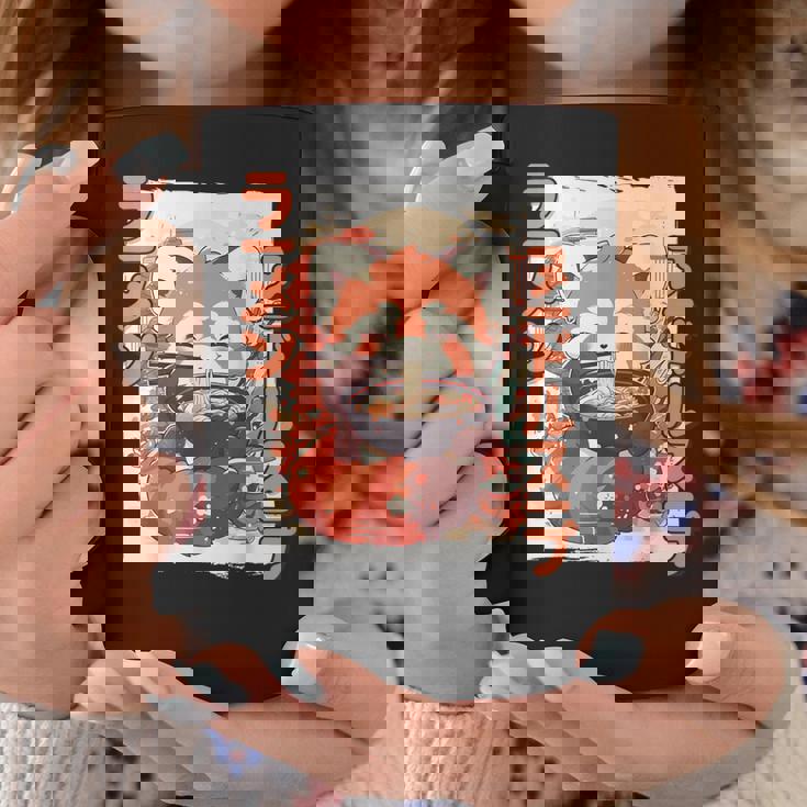 レッサーパンダ好きラーメン カワイイ猫 レッサーパンダラーメン コーヒーマグ 面白い贈り物