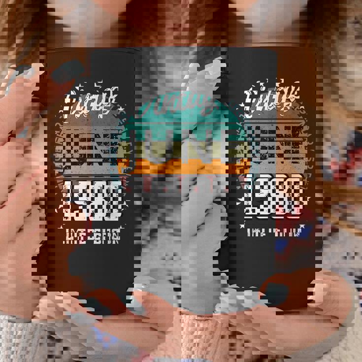 レトロ 45歳 ヴィンテージ 1980年6月 45歳の誕生日 男性 女性 コーヒーマグ 面白い贈り物