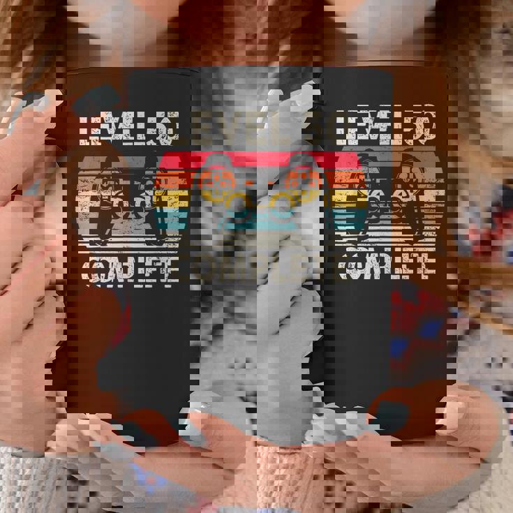 レトロ ゲーム レベル50 コンプリート 誕生日 ギフト 50歳の誕生日プレゼント女性男性ヴィンテージ コーヒーマグ 面白い贈り物