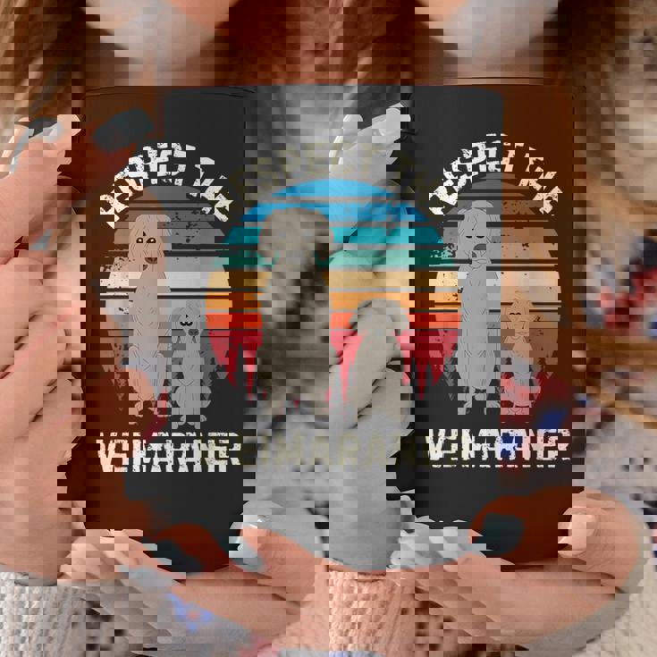 レトロ リスペクト ワイマラナー ヴィンテージ グランジ ワイマラナー 恋人 コーヒーマグ 面白い贈り物