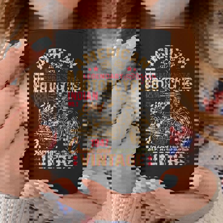 レトロ ヴィンテージ アメリカン オートバイ インディアン オールドバイカー 面白い コーヒーマグ 面白い贈り物