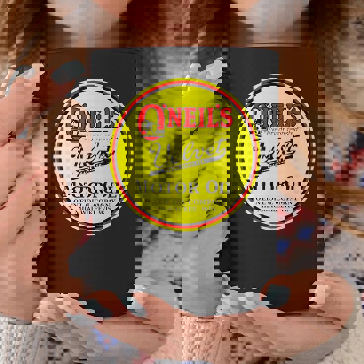 レトロ ヴィンテージ ガソリンスタンド オニールズ モーターオイル 車 バイク ガレージ コーヒーマグ 面白い贈り物