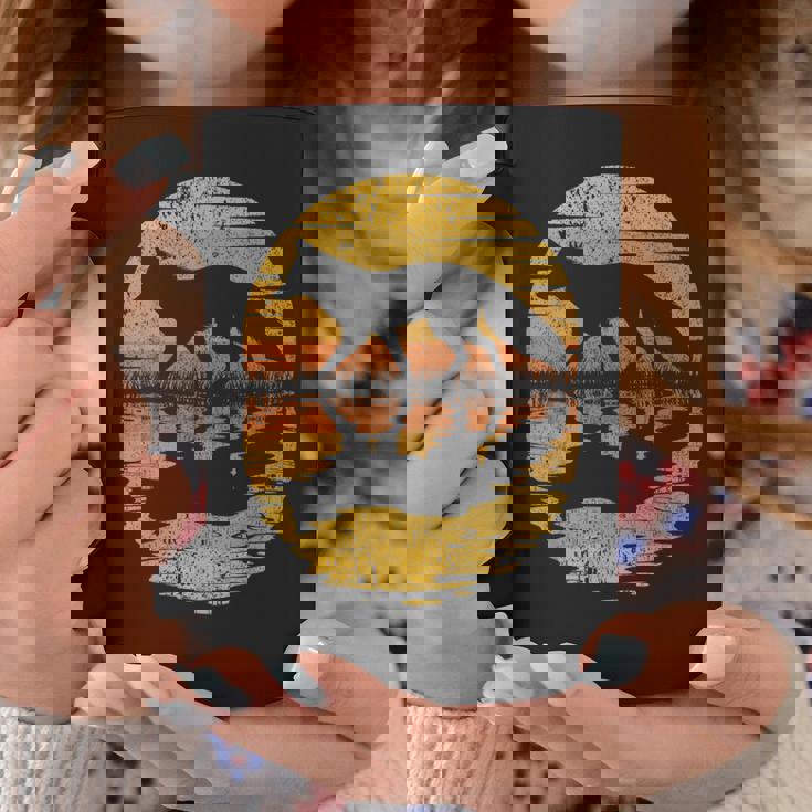 レトロ ヴィンテージ キツネ 反射 70年代 80年代 犬 動物 コーヒーマグ 面白い贈り物