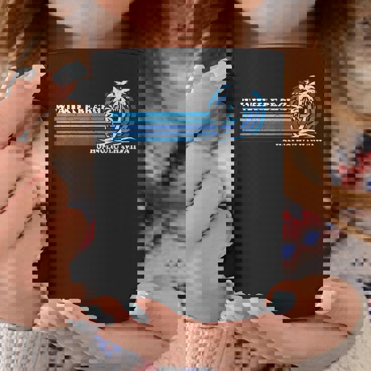 レトロ ヴィンテージ 家族旅行 ホノルル ハワイ ワイキキ ビーチ コーヒーマグ 面白い贈り物