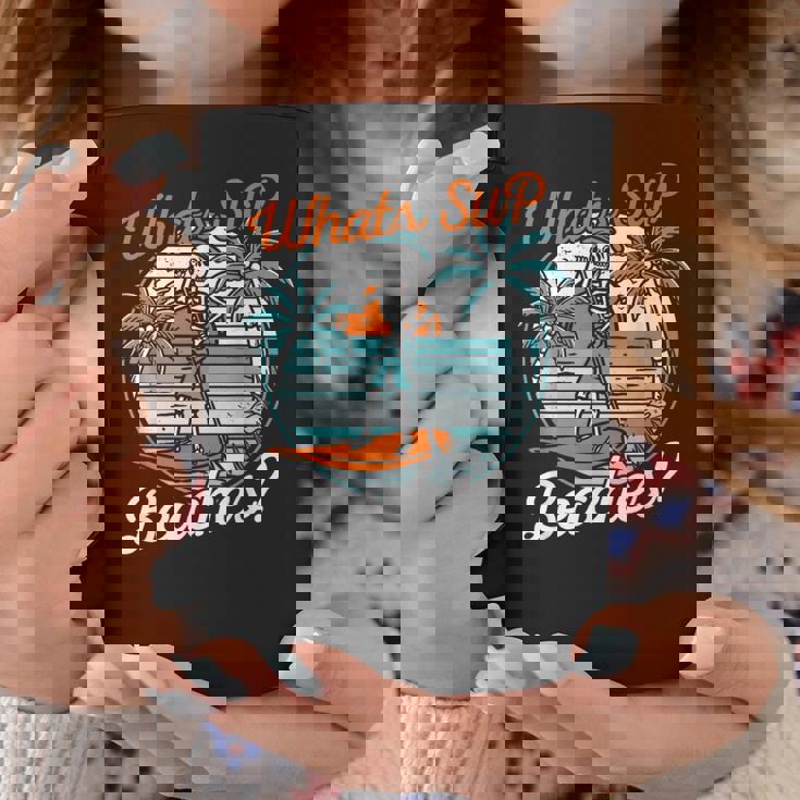 レトロup スタンドアップパドルボード スケルトンup ビーチとは コーヒーマグ 面白い贈り物