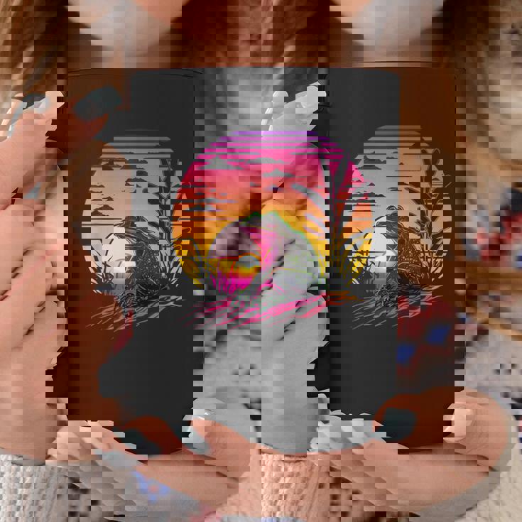 レトロなエステティックフロッグ コーヒーマグ 面白い贈り物