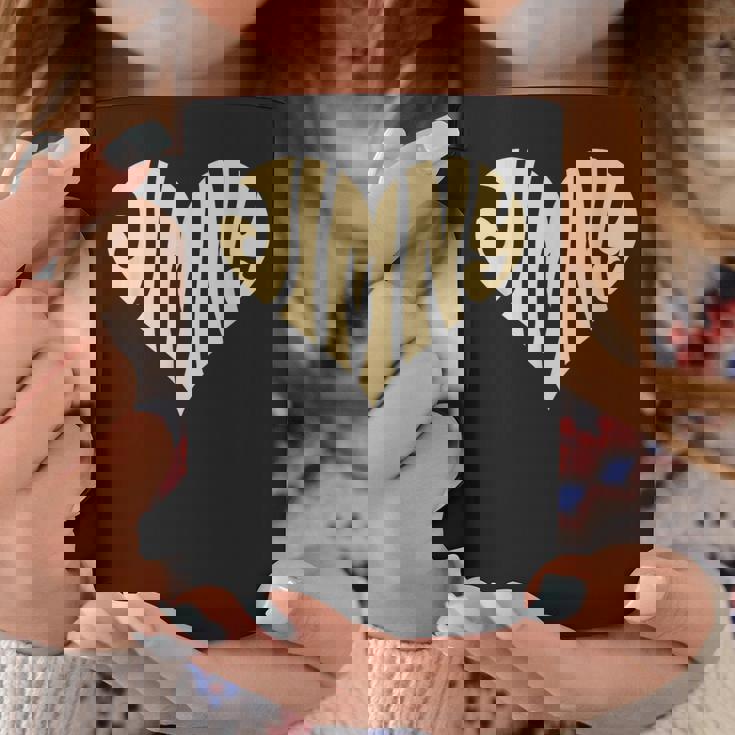 レトロなヴィンテージスタイルのラブハート。ジムニーアイボリーにフィット。 コーヒーマグ 面白い贈り物