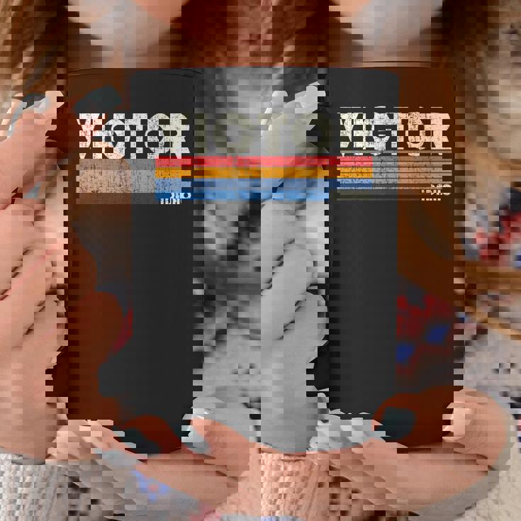 レトロヴィンテージ 70年代 80年代スタイル ビクター、Id コーヒーマグ 面白い贈り物