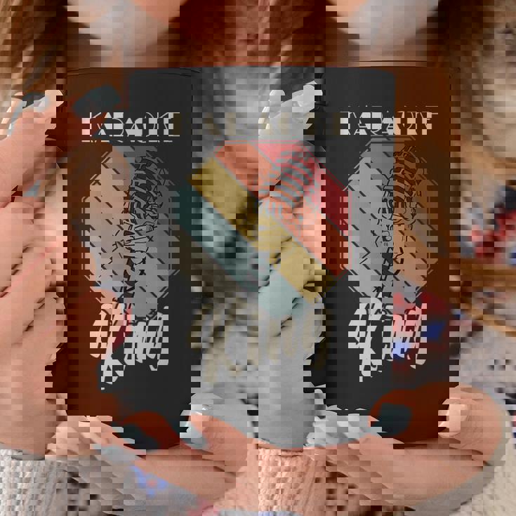 レトロ・カラオケ・シング・パーティー・ミュージック For Karaoke King コーヒーマグ 面白い贈り物