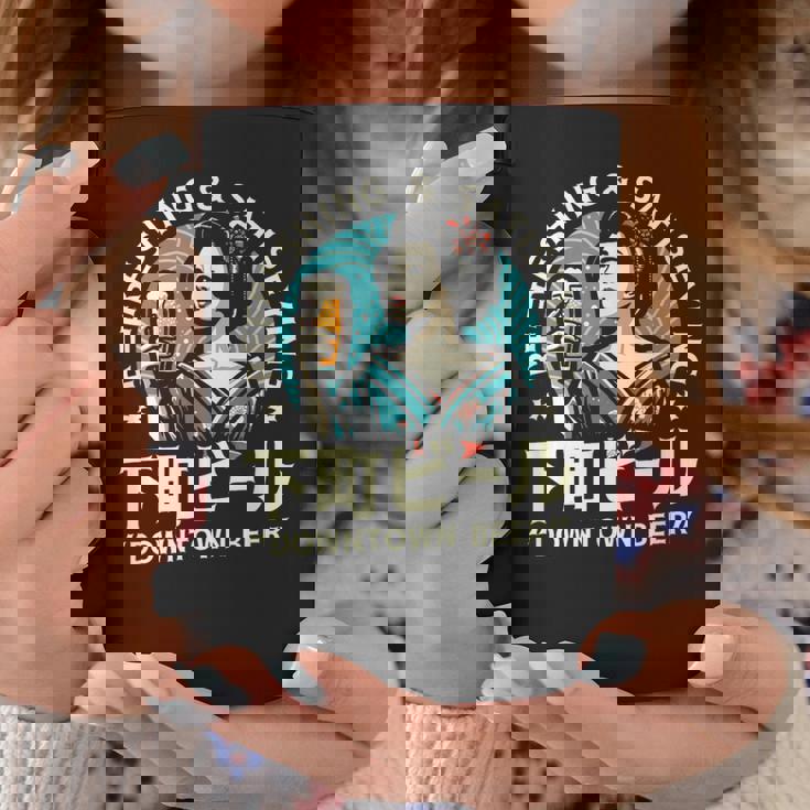 レトロ日本ビール 昭和ヴィンテージ 昭和ガール ダウンタウンビール コーヒーマグ 面白い贈り物