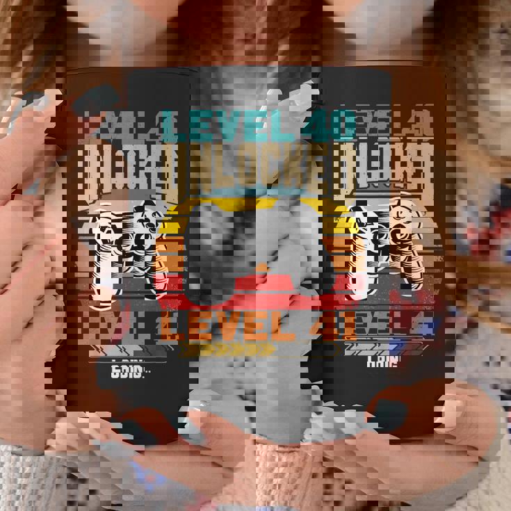 レベル40 アンロック レベル41 ロード中 40歳の誕生日 コーヒーマグ 面白い贈り物