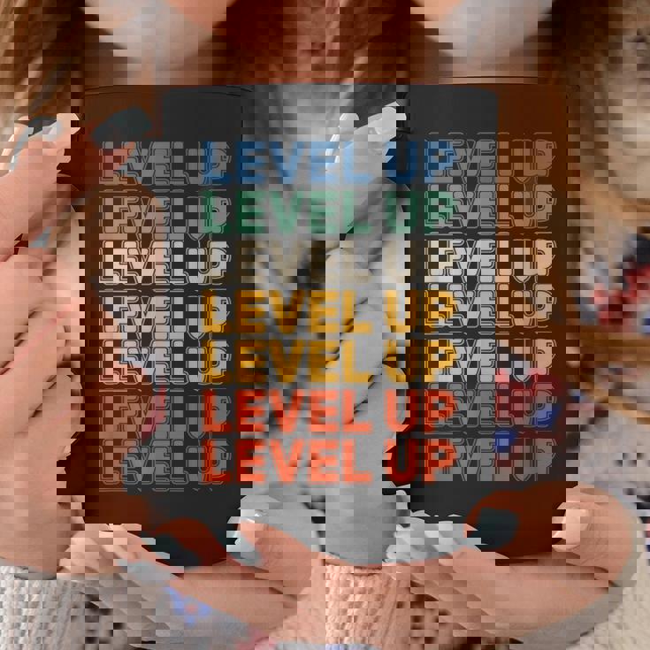 レベルアップ ビデオゲーム ゲーム レトロ ゲーマー コーヒーマグ 面白い贈り物