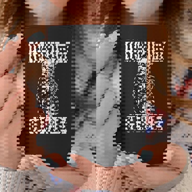 ロカビリー カルチャー ロック スカル タトゥー ピンナップ ロカビリー コーヒーマグ 面白い贈り物