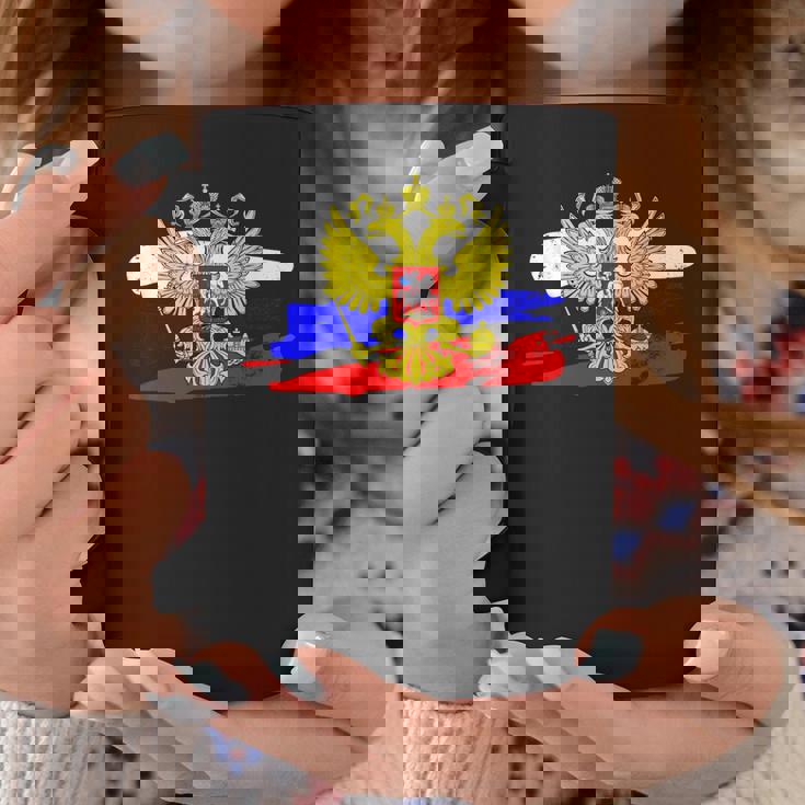 ロシア国章 ロシア国旗 イーグルエンブレム付き コーヒーマグ 面白い贈り物