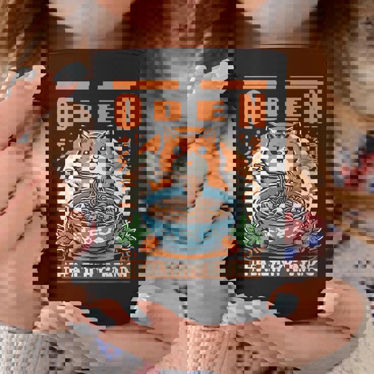 ロマンティックな日本語の面白いセッションで猫とおでんを味わう コーヒーマグ 面白い贈り物