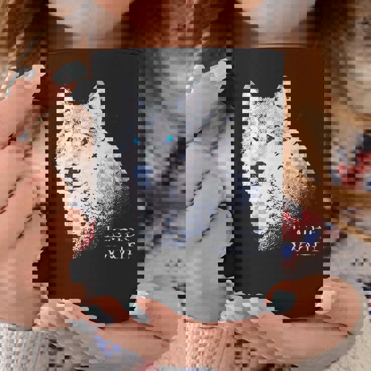 ローンウルフ 森 山 野生 野生動物 雪 オオカミ コーヒーマグ 面白い贈り物