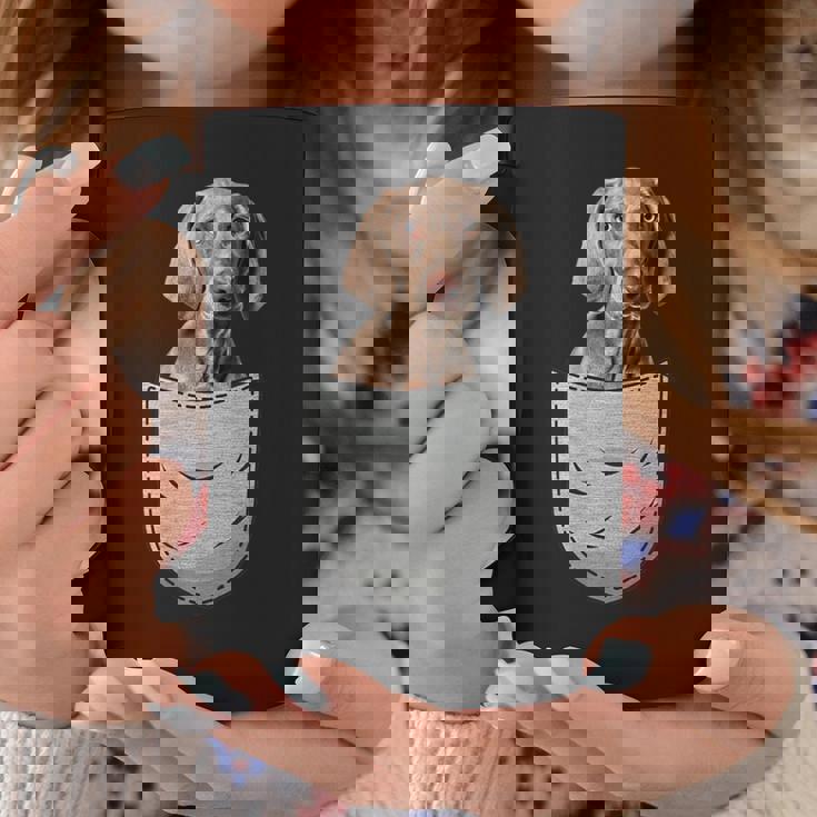 ワイマラナーラナー胸ポケット犬の飼い主 コーヒーマグ 面白い贈り物