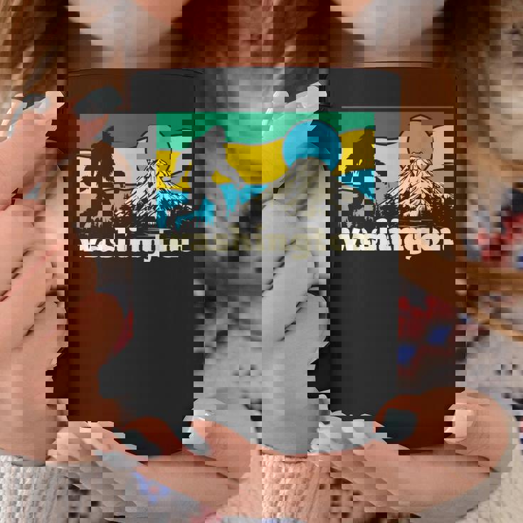 ワシントン州立大学ホームマウンテンズ ビッグフット サスカッチ イエティ ギフト コーヒーマグ 面白い贈り物